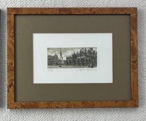 lot 554C image: P - Framed Limited Edition Etching by Artist Signed