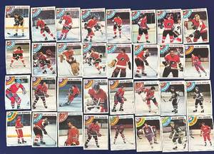 lot 562C image: DR - Lot of 32 1978-79 O-Pee-Chee NHL Hockey Cards Flyers Canadiens Islanders Rangers