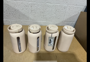 lot 155 image: LOT OF 4 Bink Water Bottles Beige (Slightly Dirty)