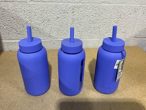 lot 158 image: LOT OF 3 Bink Water Bottles (Blue)