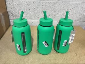 lot 156 image: LOT OF 3 Bink Water Bottles Green