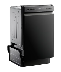 lot 33 image: Midea 18-in Front Control Built-in Dishwasher ( Black ) , 52-Decibel (Transit Damage)