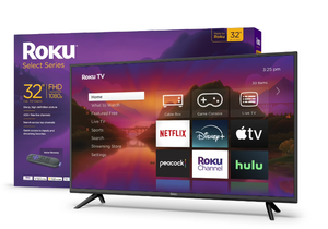 lot 54 image: Roku 32-Inch Select Series 1080p Full HD Smart Roku TV with Roku Voice Remote, Bright Picture, Customizable Home Screen