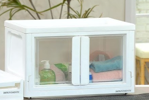 lot 318 image: Improvements Collapsible Double-Door Storage Cabinets