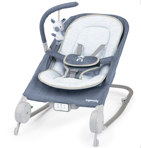 lot 350 image: Ingenuity 2-in-1 Happy Belly Rock To Bounce Massage Baby Seat