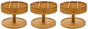 lot 403 image: LOT OF 3 Improvements Two-Tier Bamboo Turntable