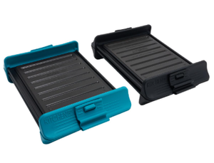 lot 161 image: LOT OF 3 Kitchen HQ Rectangular Microwave Grill Teal