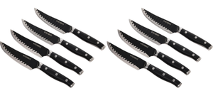 lot 170 image: LOT OF 2 Kitchen HQ 4-pack Wavy Edge Nonstick Steak Knife Sets