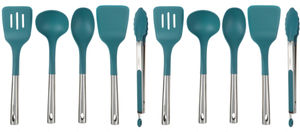 lot 172 image: LOT OF 2 Kitchen HQ 5-piece Stainless and Nylon Cooking Utensils ( Colors May Vary)