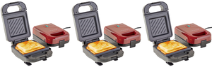 lot 174 image: LOT OF 3 Curtis Stone 2-pack Stuffed Sandwich Makers (Colors May Vary)