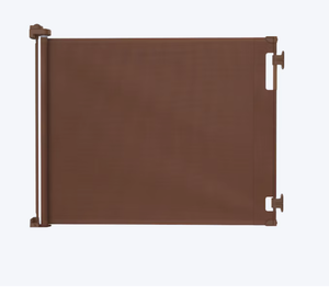 lot 191 image: Perma Child Safety Ex Wide 71-in x 33-in Hardware Mounted Brown Plastic Safety Gate