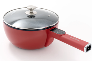 lot 414 image: Good Housekeeping 3Qt Electric Cook Pot with Lid (Grey)