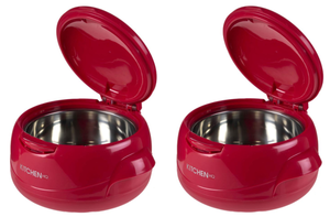 lot 419 image: LOT OF 2 Kitchen HQ Large Thermal Microwaveable Insulated Bowl (Only Large Bowls)