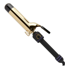 lot 218 image: Hot Tools Pro Signature 1-12 Gold Curling Iron, Gold and Black