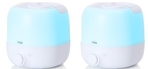 lot 263 image: LOT OF 2 Frida Baby 3-in-1 Cool Mist Humidifier for Large Rooms, Top Fill Humidifier for Bedroom, Allergy Relief, 60 Hour Runtime  Nightlight, Auto Shut-Off, Quiet, Carry Handle, Essential Oil Diffuser