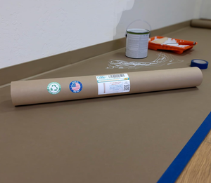 lot 494 image: IDL Packaging Brown Rosin Masking Paper 36 x 1992 (166 feet), 498 Sq.Ft. � Thick Floor Covering (66 lb Thickness) - USA-Made Masking Paper for Painting and Construction, Surface Protection