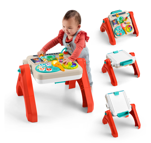 lot 389 image: Fisher-Price Laugh & Learn 4-in-1 Activity Table & Easel, Electronic Learning Toy for Baby & Toddler