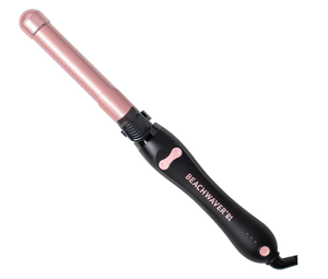 lot 477 image: The Beachwaver Co. B1 Rotating Curling Iron - Automatic 1 Ceramic Curling Iron - Easy-to-Use Spinning Wand for Long-Lasting Waves, Auto-Shut Off, Travel-Friendly, Dual Voltage (BW160), Midnight Rose