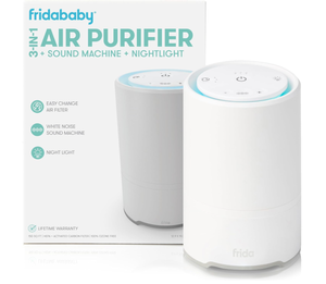 lot 485 image: Frida Baby 3-in-1 Baby Air Purifier for Allergy Relief, Sound Machine for Sleeping  Nightlight, HEPA Filter Purifier for Bedroom with 3 Fan Speeds, Easy-Change Filter, Auto-Off Timer
