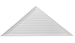 lot 487 image: Endurathane Triangle Gable Vent, 48W x 20H x 2 14P, 1012 Pitch, Functional, Factory Primed