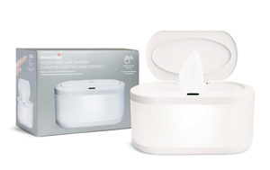 lot 242 image: Munchkin Touch Free Baby Wipe Warmer with Nightlight & Motion Sensor, White