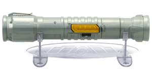 lot 243 image: Power Saber Energy Blade Green  First Ever Automatic Saber  Auto Extending & Retracting Saber  Extends 35 (90cm)  Motion Based SFX  Ages 6  by Goliath (Slightly Used)