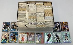 lot 35 image: Box Of Misc. Unsorted Football Cards