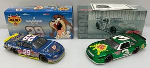 lot 53 image: Misc. NASCAR 124 Scale Die Cast Stock Cars Kevin Harvick &amp Dale Jr. in Original Boxes