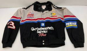 lot 76 image: Chase Authentics NASCAR DALE EARNHARDT GM Goodwrench Service Plus. Jacket Size Large (Worn Once)