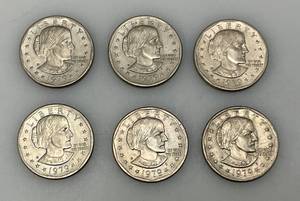 lot 77 image: 1979 D Susan B Anthony One Dollar Coins