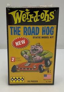 lot 91 image: Vintage Collectible Hawk Brand Weird-Ohs THE ROAD HOG Static Model Kit (Factory Sealed)
