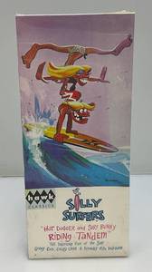 lot 93 image: Vintage Collectible Hawk Brand Classics Weird-Ohs Silly Surfers Hot Dogger And Surf Bunny RIDING TANDEM  Model Kit (Factory Sealed)