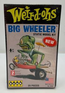 lot 100 image: Vintage Collectible Hawk Brand Weird-Ohs BIG WHEELER Static Model Kit (Factory Sealed)