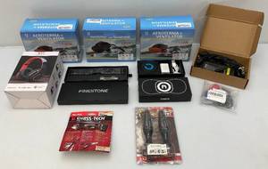 lot 109 image: Misc. Electronics Lot Including Nooro Whole Body Massager, B39 Headphones and More