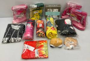 lot 119 image: Misc. Kids Rubber Boots, Japanese Anime Blankets and More