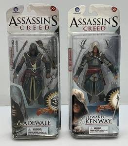 lot 153 image: Collectible McFarlane Toys ASSASSINS CREED (Edward Kenway & Adewale) Action Figures (New Old Stock)