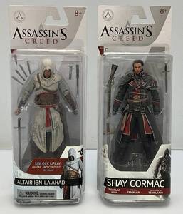 lot 154 image: Collectible McFarlane Toys ASSASSINS CREED (Shay Cormac & Altair Ibn-La Ahad) Action Figures (New Old Stock)