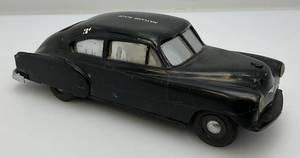 lot 176 image: Vintage Highly Collectible and RARE Mayland Black 1940s Chevrolet Fleetline Promo Car Bank 7 Missing Front Bumper