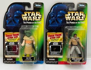 lot 202 image: 1997 STAR WARS Power Of The Force Action Figures With Freeze Frame Action Slide  (New Old Stock)