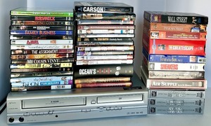 lot 66 image: DVD Player  VCR - SV2000 plus DVDs and VHS