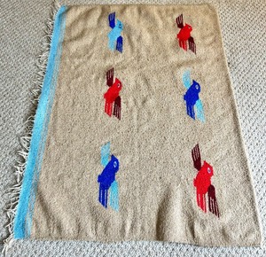 lot 206 image: Vintage Native American Bird Blanket&nbsp