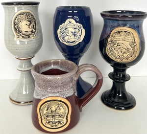 lot 217 image: Feast of Fantasy Goblets & Mug Set - Minnesota Renaissance Festival