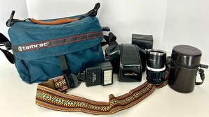 lot 227 image: 35mm SLR Camera Kit - Minolta XG-1 with Lenses & Flash