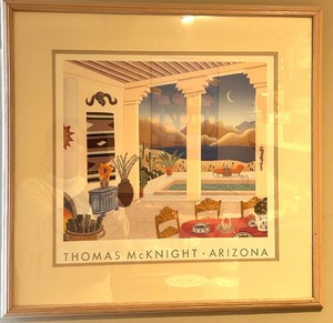 lot 250 image: Framed Art Print - Thomas McKnight Arizona