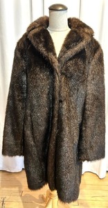 lot 256 image: Vintage Faux Fur Coat - Valerie Stevens Separates