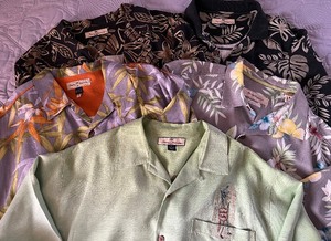lot 34 image: Tommy Bahama Hawaiian Silk Shirts - Original Assorted Prints