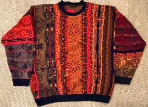 lot 120 image: Coogi Patchwork Wool Sweater - Made in Australia