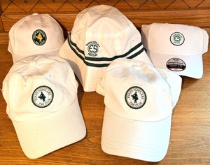 lot 139 image: 5x Evans Scholars Par Club Hats in White
