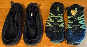 lot 149 image: Speedo & EU 43 Brand Beach Shoes  2 x Pairs