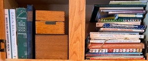 lot 154 image: Cookbooks Featuring Weight Watchers &amp Minnesota Heritage and many more along with 2 Wooden Recipe Boxes with recipes